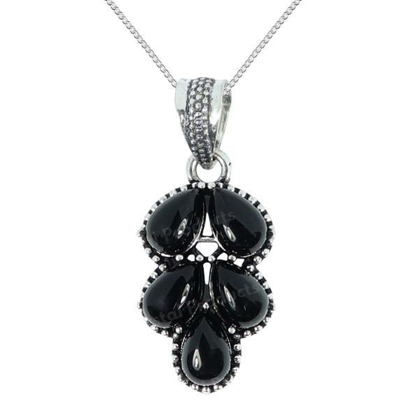 Natural Gemstone Crystal Pendant Locket with Chain for Women Girls