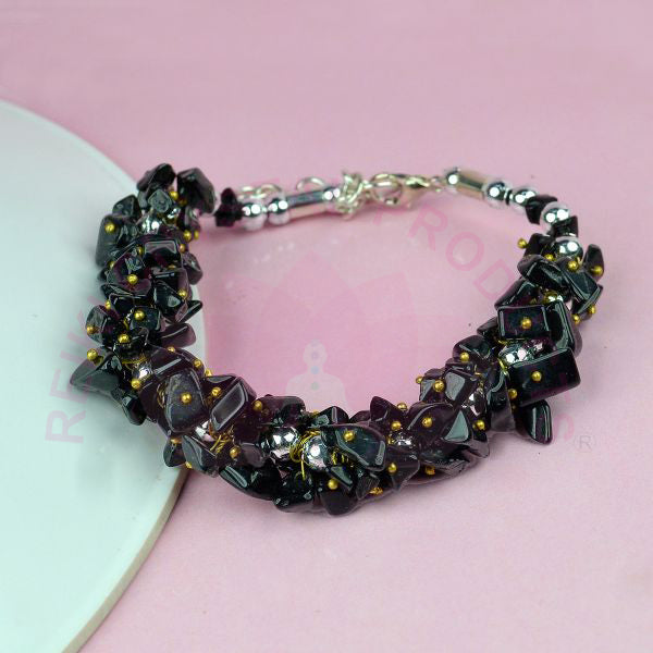 Natural Crystal Stone Adjustable Chip Beads Bracelet