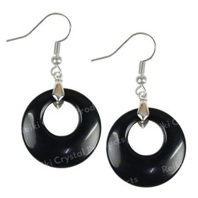 Crystal Stone Circle Shape Earrings for Girls / Women
