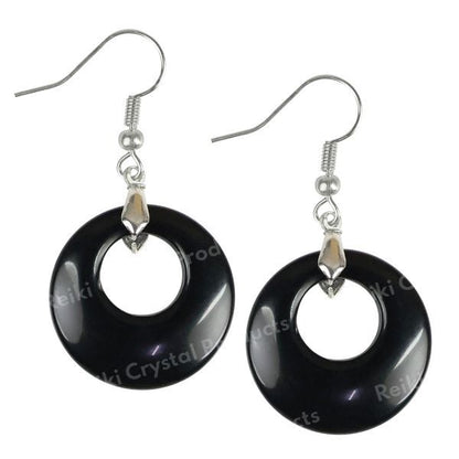 Crystal Stone Circle Shape Earrings for Girls / Women