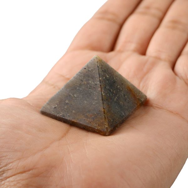Blue Aventurine Pyramid for Reiki Healing and Vastu Correction 20-25 mm Appeox