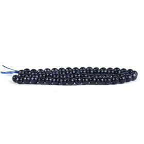 Blue Goldstone 6mm faceted loose beads sparkling jewelry making