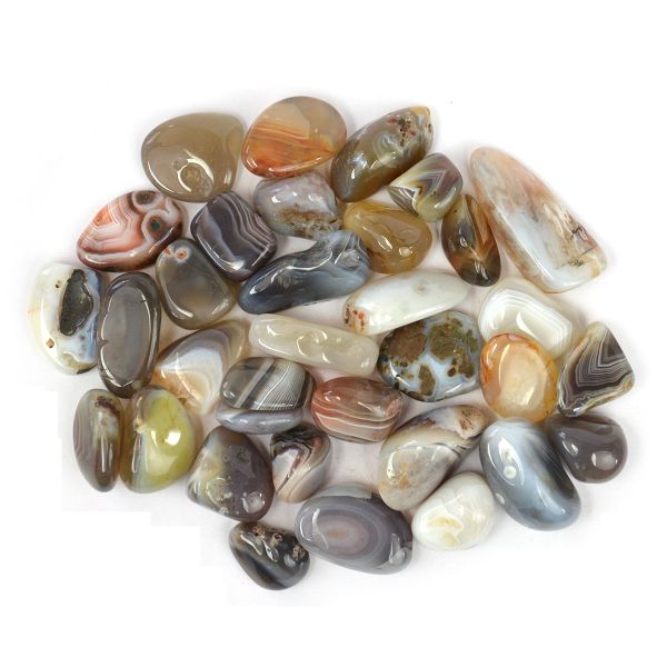 Botswana Agate / Sulemani Hakik Tumble Stone Pack of 200 gram