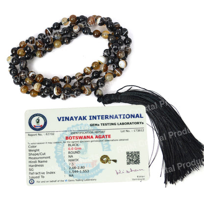 Certified AAA Natural 6 mm 108 Round Beads Jaap Mala - Necklace