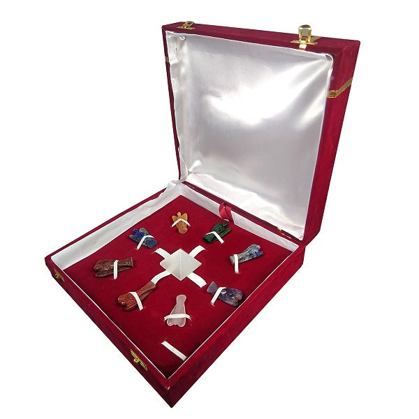 Natural Crystal Angel Grid Box Size 5 cm (2 inch)