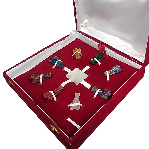 Natural Crystal Angel Grid Box Size 5 cm (2 inch)