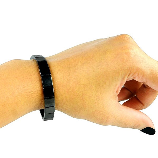 Flat Square Hematite Bracelet