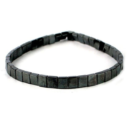 Natural Stone Stretchable Hematite Bracelet