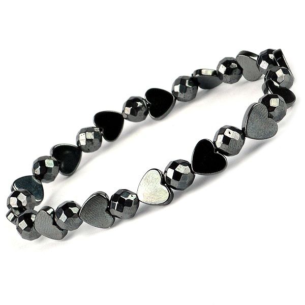 Natural Stone Stretchable Hematite Bracelet