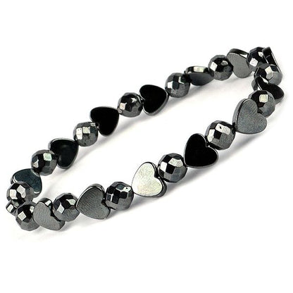 Natural Stone Stretchable Hematite Bracelet