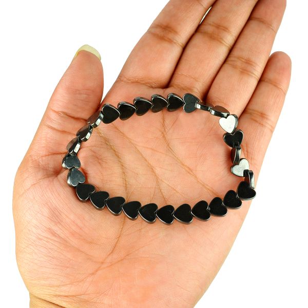 Hematite Heart Shape Bracelet