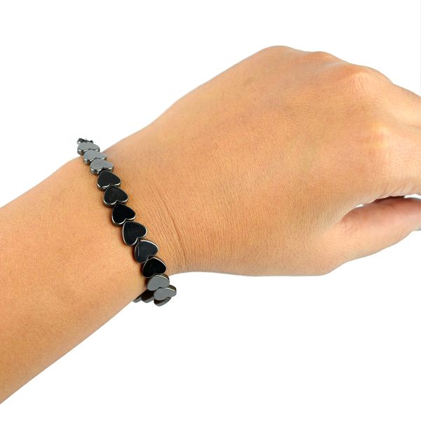 Hematite Heart Shape Bracelet