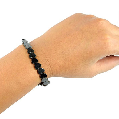 Hematite Heart Shape Bracelet