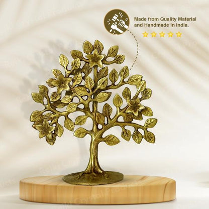 Brass Kalpavriksha Tree Gift for Good Luck Vastu Correction & Feng Shui Decorative Showpiece