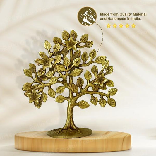 Brass Kalpavriksha Tree Gift for Good Luck Vastu Correction & Feng Shui Decorative Showpiece