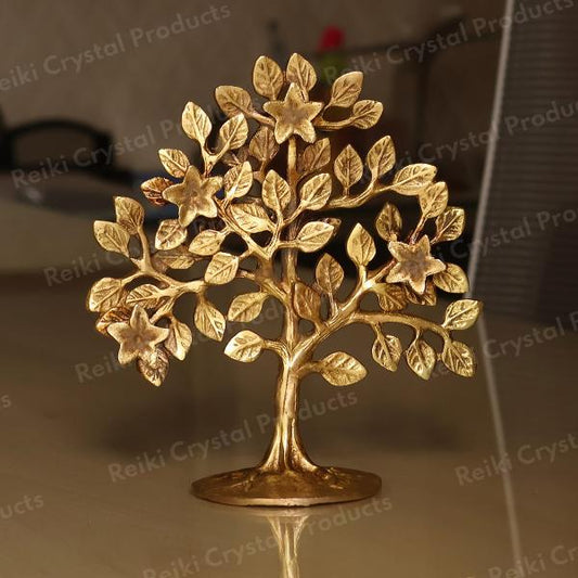 Brass Kalpavriksha Tree Gift for Good Luck Vastu Correction & Feng Shui Decorative Showpiece