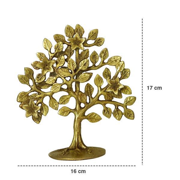 Brass Kalpavriksha Tree Gift for Good Luck Vastu Correction & Feng Shui Decorative Showpiece
