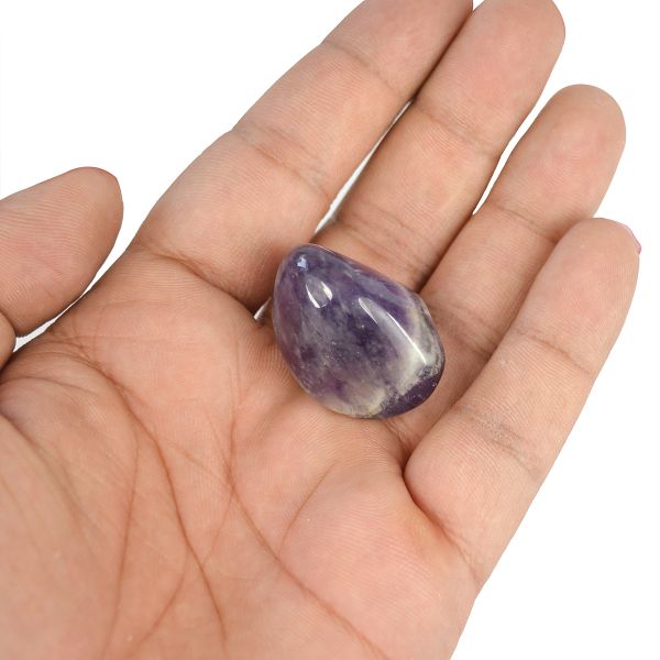 Amethyst Brazilian Single Tumble Stone Pack of 1 pc