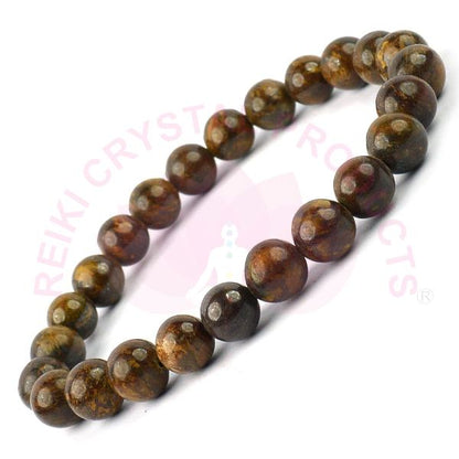 Natural Crystal Stones 8 mm Round Bead Bracelet