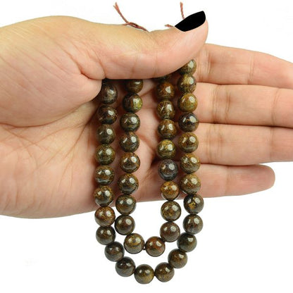 Natural Bronzite loose beads strand for handmade jewelry