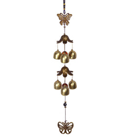 Fengshui Butterfly Wind Chime Hanging for Window Balcony Decor Home Endurance Door Decoration 6 Bell