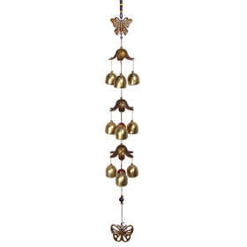 Fengshui Butterfly Wind Chime Hanging for Window Balcony Decor Home Endurance Door Decoration 9 Bell 66 cm (26 inch)