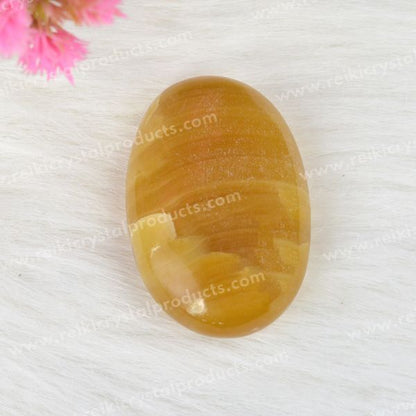 Calcite Crystal Palm Stone Energy Healing Stone