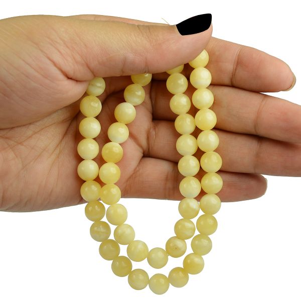 Smooth Calcite beads for bracelet making