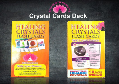 Crystal Healing Cards Deck Pack of 48 Cards
