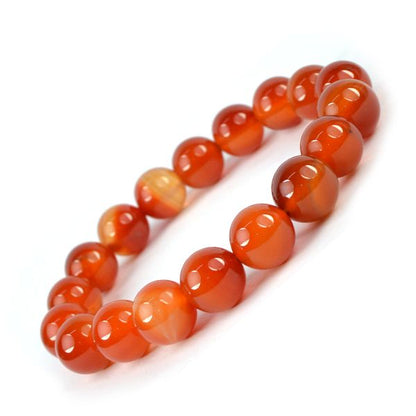 Natural Crystal Stone 12 mm Round Beads Bracelet