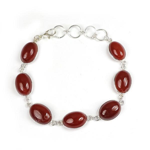 Natural Crystal Stone Adjustable Metal Bracelet for Unisex
