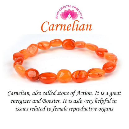 Natural Crystal Stone Oval Beads Bracelet