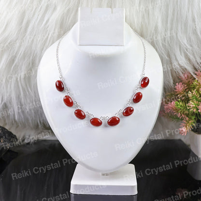 Natural Crystal Stone Necklace for Girls And Women