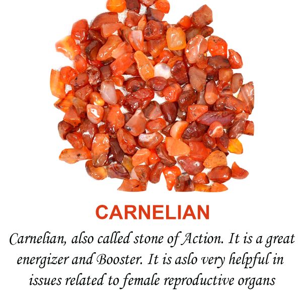 Carnelian Crystal / Stone Chips