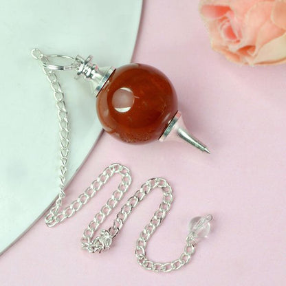 Natural Crystal Ball Dowser - Pendulam