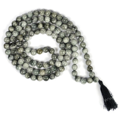 Natural Crystal Stone 8 mm 108 Round Beads Mala for Unisex