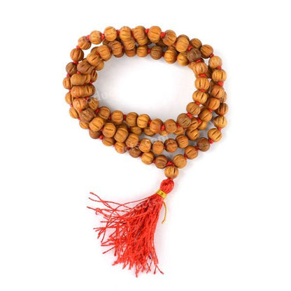 Chandan Mala Original in 108 Round Beads Mala Energized By Reiki Grandmaster