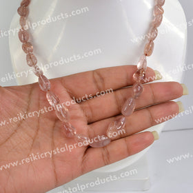 Natural Crystal Stone Cherry Quartz Necklace for Women
