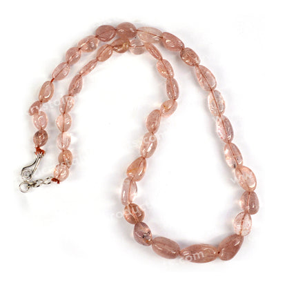 Natural Crystal Stone Cherry Quartz Necklace for Women