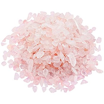 Natural Rose Quartz Crystal / Stone Chips