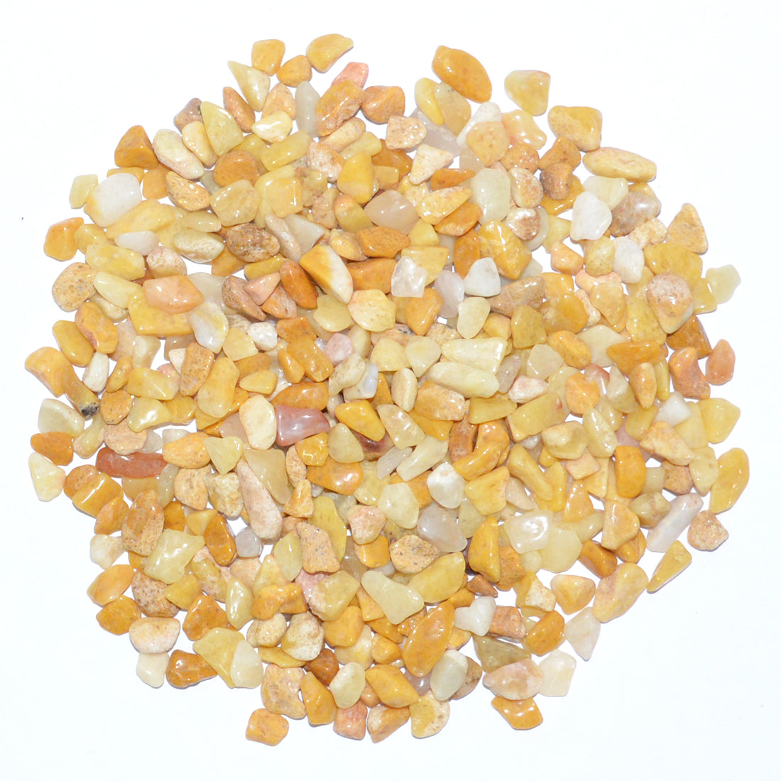 Natural Golden Quartz Crystal / Stone Chips