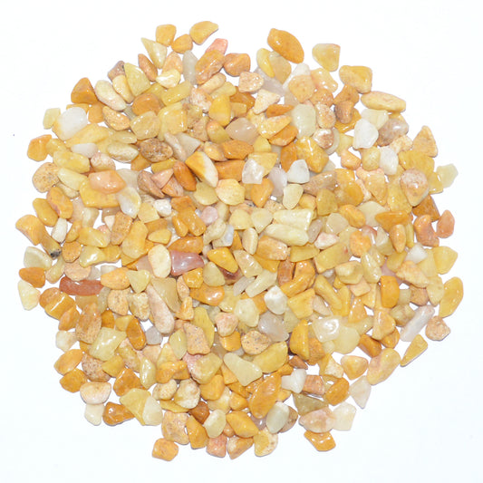 Golden Quartz Crystal / Stone Chips-500 Grm