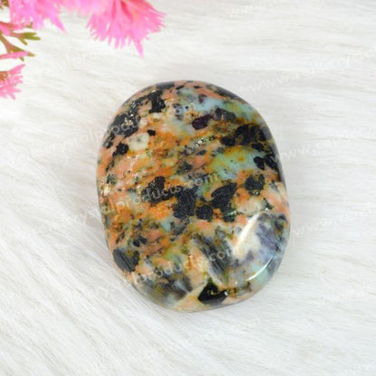 Chrysocolla Polished Palm Stone for Meditation