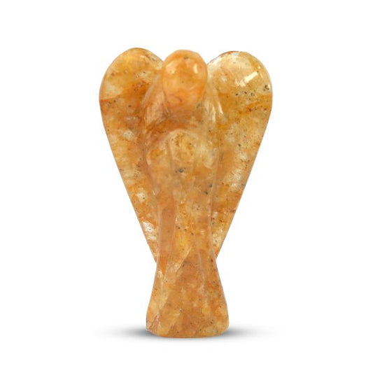 Indian Citrine Crystal Angel Charged By Reiki Grand Master