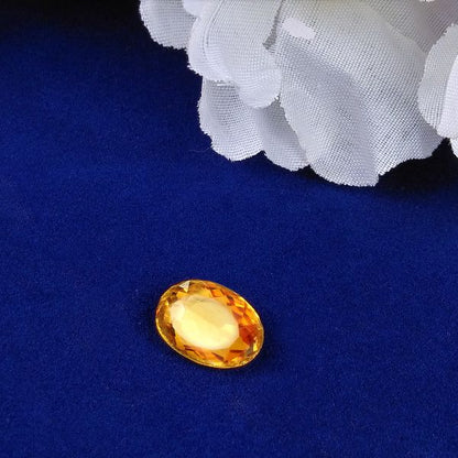 Natural High Grade Citrine/Sunela Certified Gemstone