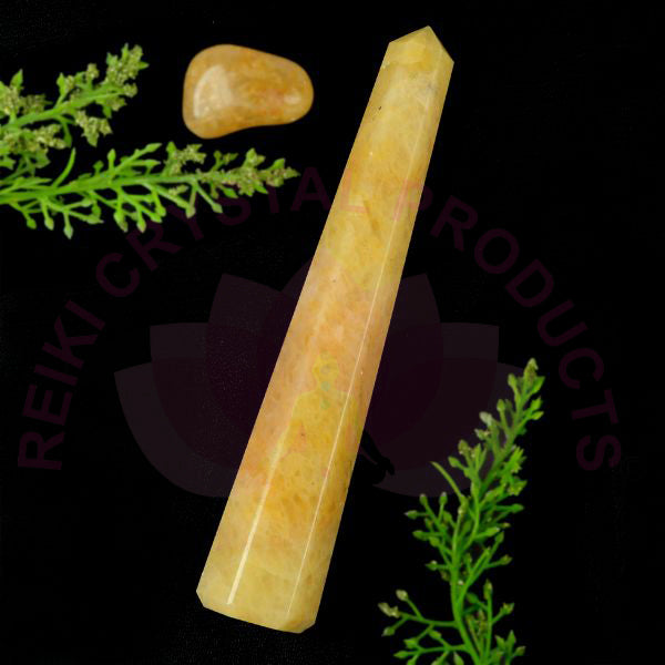 Citrine Pencil Obelisks for Reiki Healing
