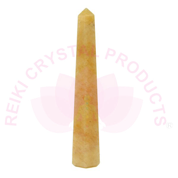 Citrine Pencil Obelisks for Reiki Healing