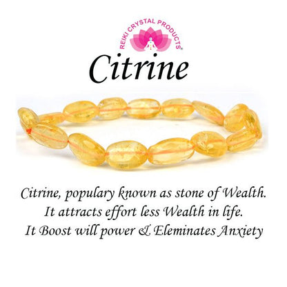 Natural Crystal Stone Oval Beads Bracelet