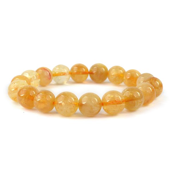 AAA Citrine 10mm Round Bracelet