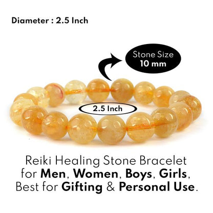 AAA Citrine 10mm Round Bracelet